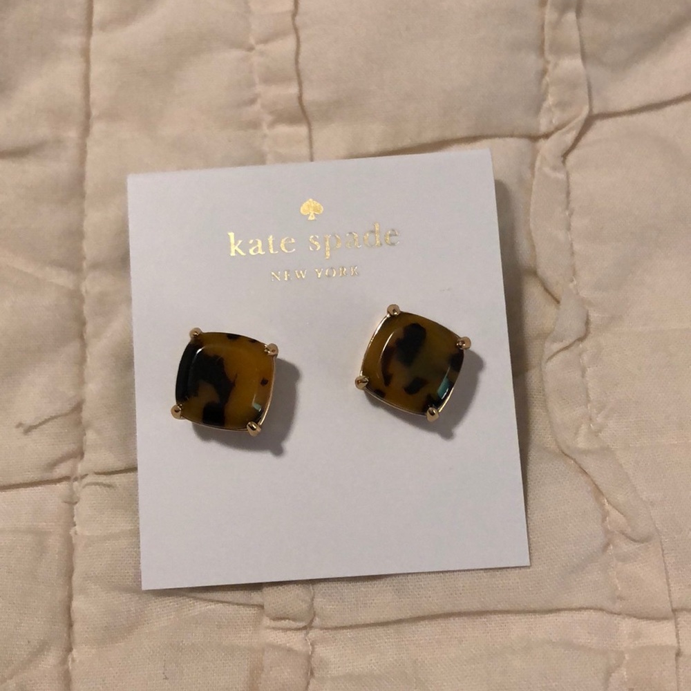 New Kate Spade Square Stud Earrings